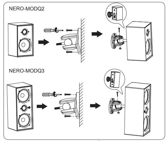 OSD AUDIO NERO-MODQ2 Bookshelf Monitor SpeakersFig4