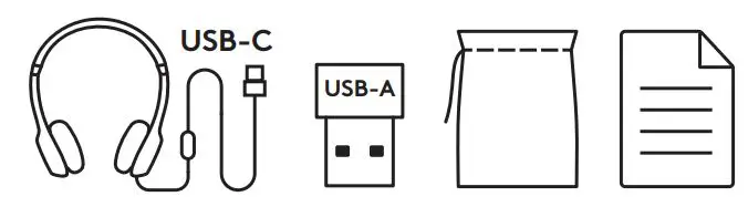 logitech Zone Wired Headset User Guide - WHAT’S IN THE BOX
