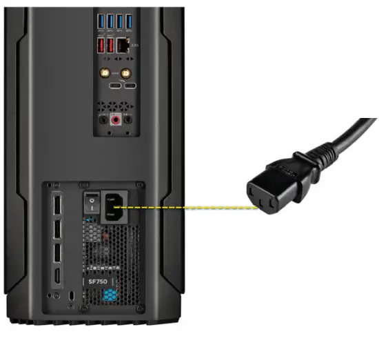 CORSAIR CS 9020003 CN One i160 Compact Gaming PC - CABLE