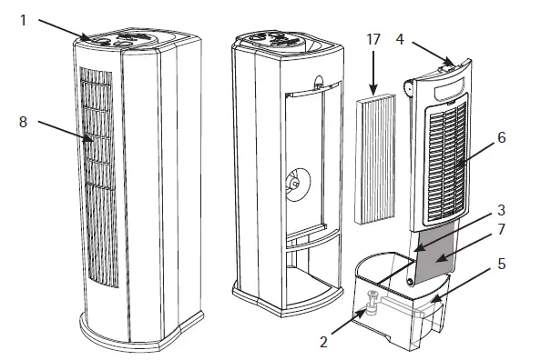 FOUR-SEASONS-FS200 4-in-1 Air-Purifier-Heater-Fan-and-Humidifier-1