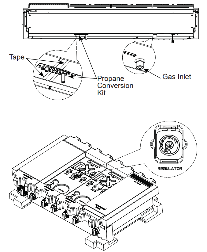 MONOGRAM ZGU364NDTSS 36 Inch Professional Gas Rangetop with 4 Burners and Griddle - burner orifices are