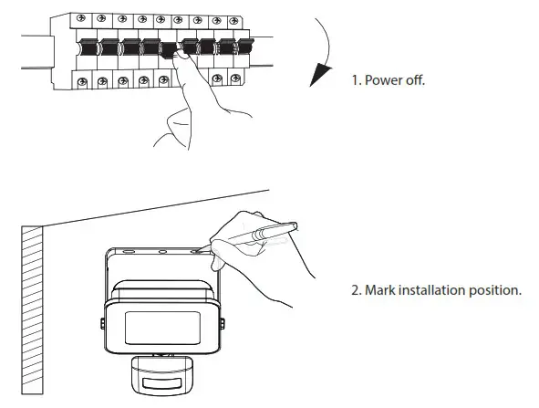Woox Smart LED Floodligh 20W - Installation instruction