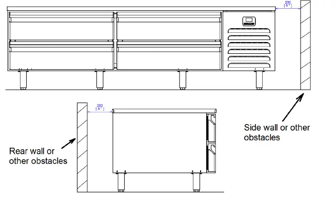 Lincat WFFC6004 Refrigerated Chef Base 2 Drawer BD20032 Stainless Steel- fig 1