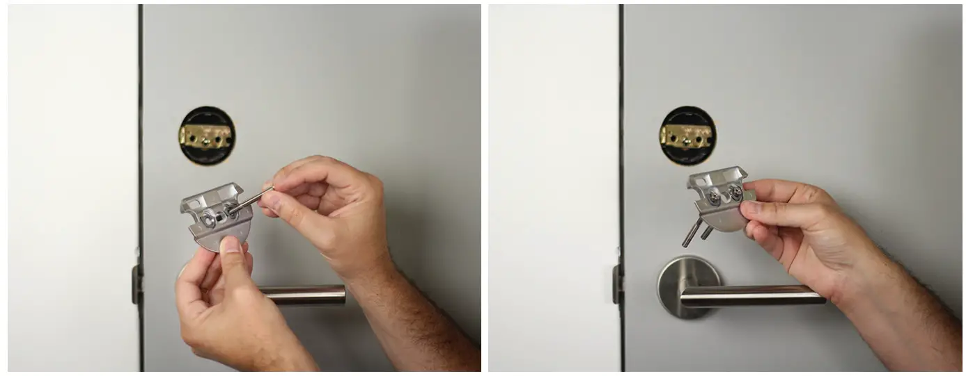 August Smart Lock Pro --Prepare the mounting plat