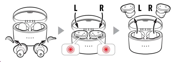 YAMAHA TW-E5B True Wireless Earbud Headphones fig 1