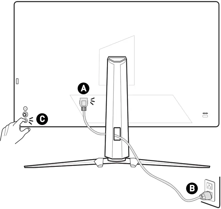 Coolblue 323CQR ARTYMIS Series LCD Monitor - Connecting the Monitor