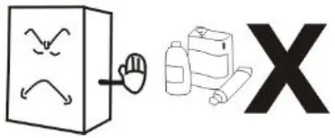 Blizzard BZ BPW1 Heated Counter Top Display Case - Flammables