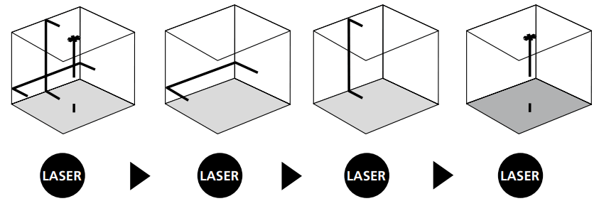 Laserliner 081.191A SuperCross Laser 2GP Automatic Cross Line Laser - 10