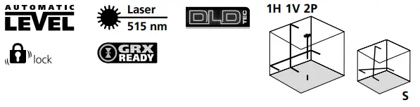 Laserliner 081.191A SuperCross Laser 2GP Automatic Cross Line Laser - ICON