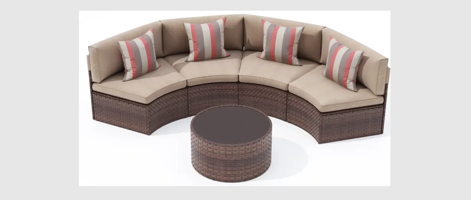 Sunsitt Zy1c0010 Outdoor Sectional Set Half-moon Sectional Furniture Set Instruction Manual Sunsitt Zy1c0010 Outdoor Sectional Set Half-moon Sectional Furniture Set Instruction Manual