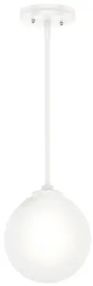 Hunter 19019 Hepburn 8-Inch Mini Pendant Ceiling Light