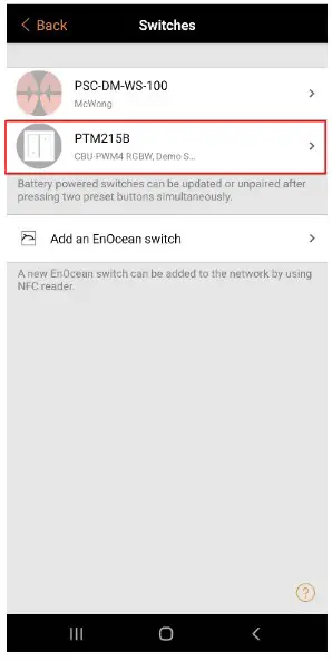 CASAMBI Self Powered Single Rocker Wireless Switch - Configuring the Self Powered Switch 1