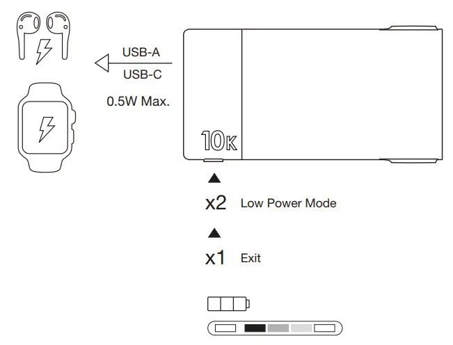 GB Batteries MP10B 10000 mAh Power Bank - 2