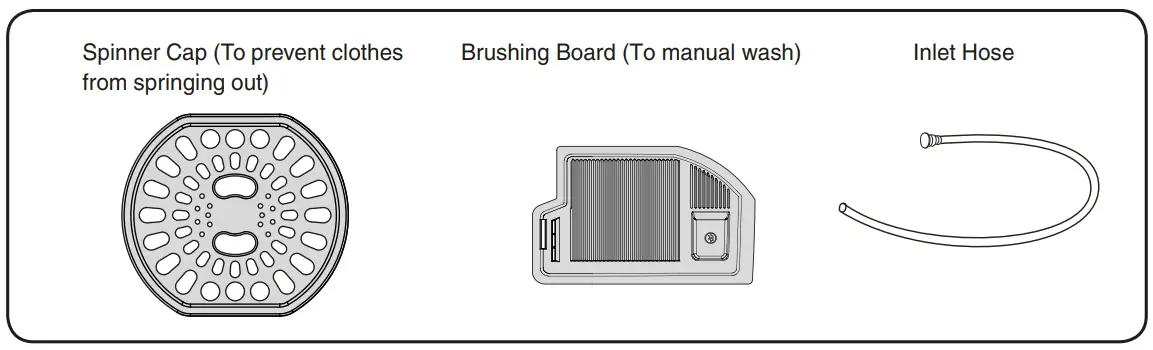 Panasonic NA W100G1 Twin Tub Electric Washing Machine - fig 1