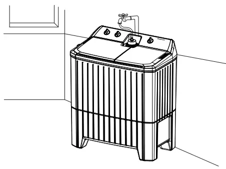 Panasonic NA W100G1 Twin Tub Electric Washing Machine - fig 4