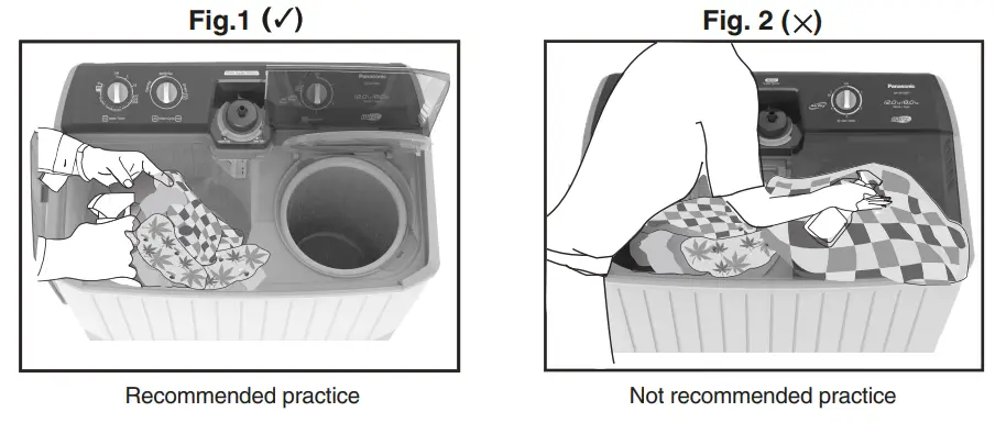 Panasonic NA W100G1 Twin Tub Electric Washing Machine - fig 6