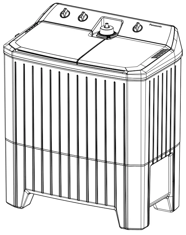 Panasonic NA W100G1 Twin Tub Electric Washing Machine