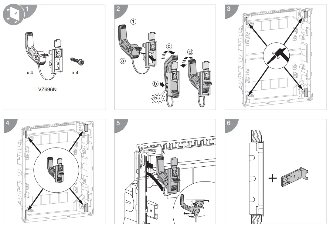 hager VF312TS Enclosure Transparent Door - fig1