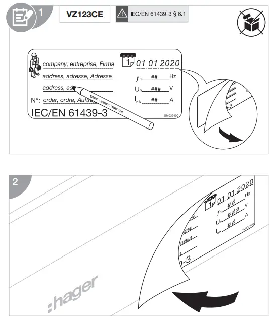hager VF312TS Enclosure Transparent Door - fig7