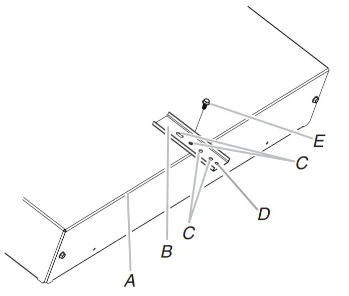ELECTRIC COOKTOP - Edge of cooktop base bottom