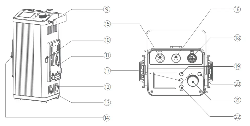 Godox M600BI Knowled M600Bi Bi-Color LED Light - Controller