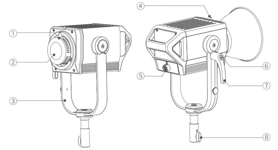 Godox M600BI Knowled M600Bi Bi-Color LED Light - Name of Body