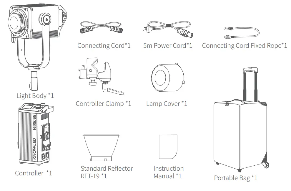 Godox M600BI Knowled M600Bi Bi-Color LED Light - Name the Box