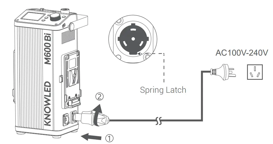 Godox M600BI Knowled M600Bi Bi-Color LED Light - Power Supply