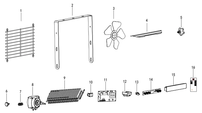 Dyna Glo EG7500DH Dual Heat 7500W Electric Garage Heater - REPLACEMENT PARTS