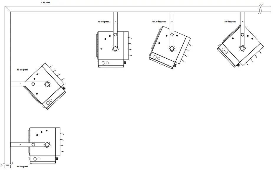 Dyna Glo EG7500DH Dual Heat 7500W Electric Garage Heater - VERTICAL ANGLES