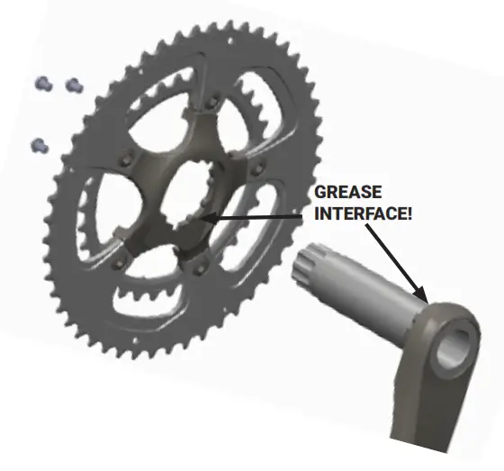 PRAXIS M24 Road Crank Works Zayante - spider