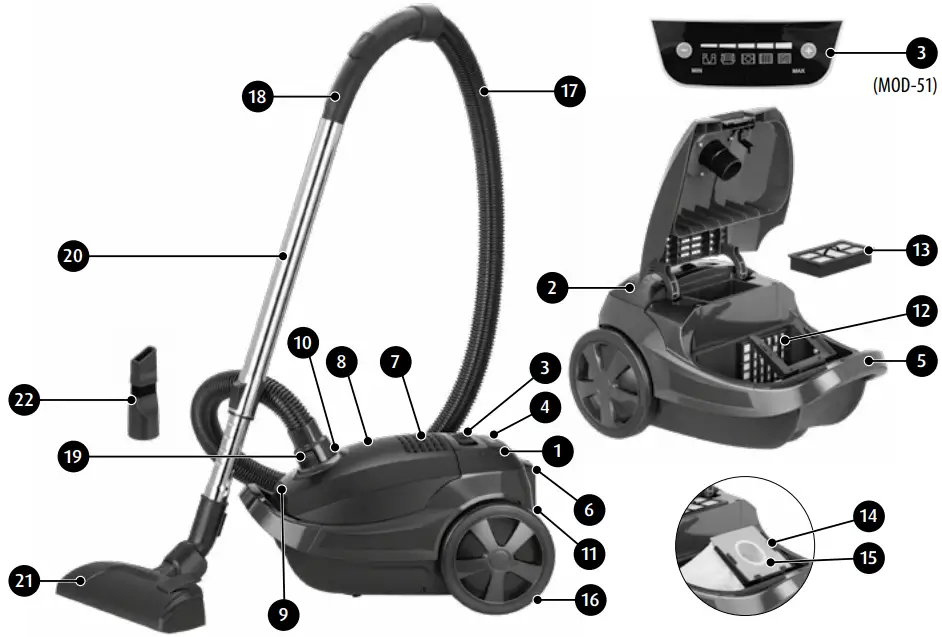 MPM MOD-50 Vacuum Cleaner 01