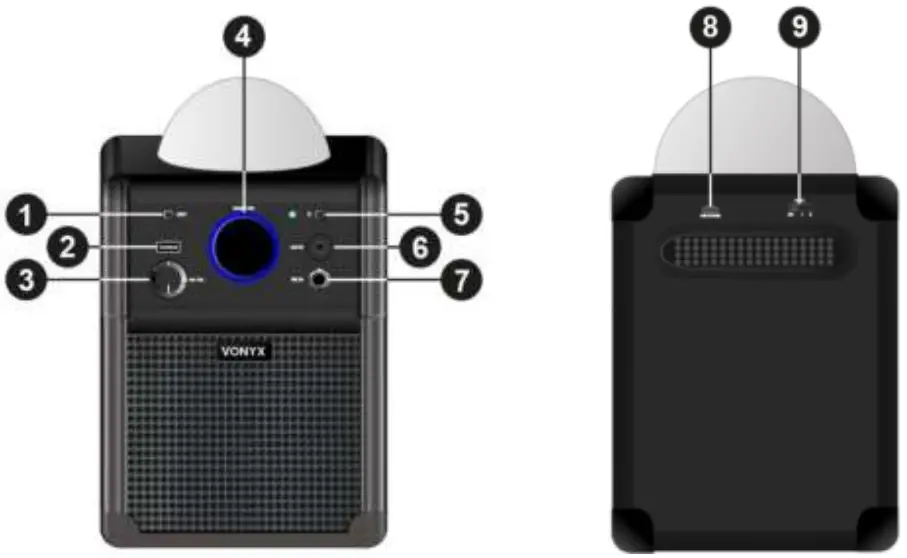 VONYX SBS50L Kids Karaoke Machine - FIG 1