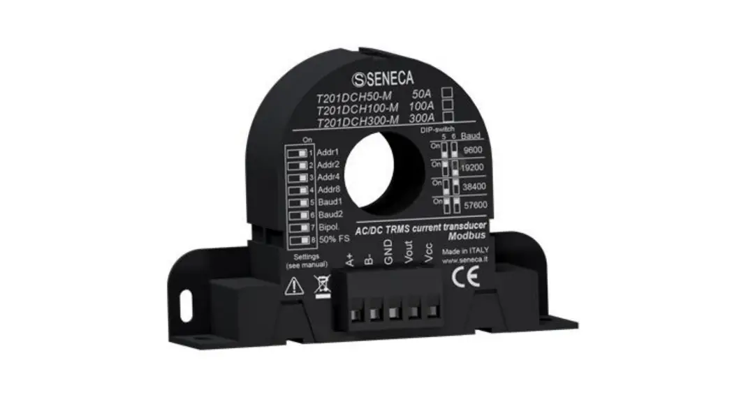 Seneca T201dch50-m Ac-dc Contactless Trms Current Transducer User Manual