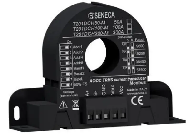 SENECA T201DCH50-M AC DC Contactless TRMS Current Transducer