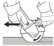 metabo W 850-100 Cordless Angle - Use 3