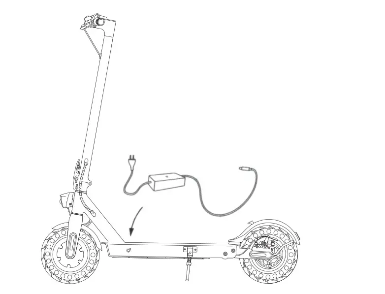 iScooter 1S Electric Scooter - Charging