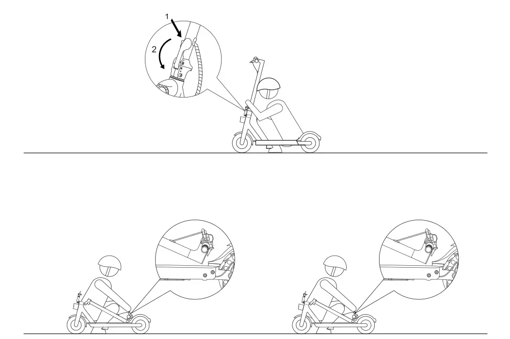 iScooter 1S Electric Scooter - Folding and Carrying