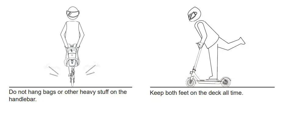 iScooter 1S Electric Scooter - Safety Instructions 2