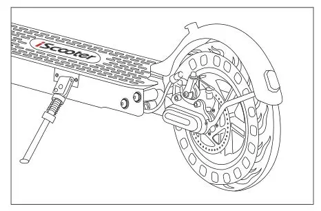 iScooter 1S Electric Scooter - To remove the disc brake noise