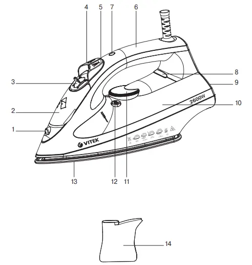 VITEK VT-8356 Iron-1