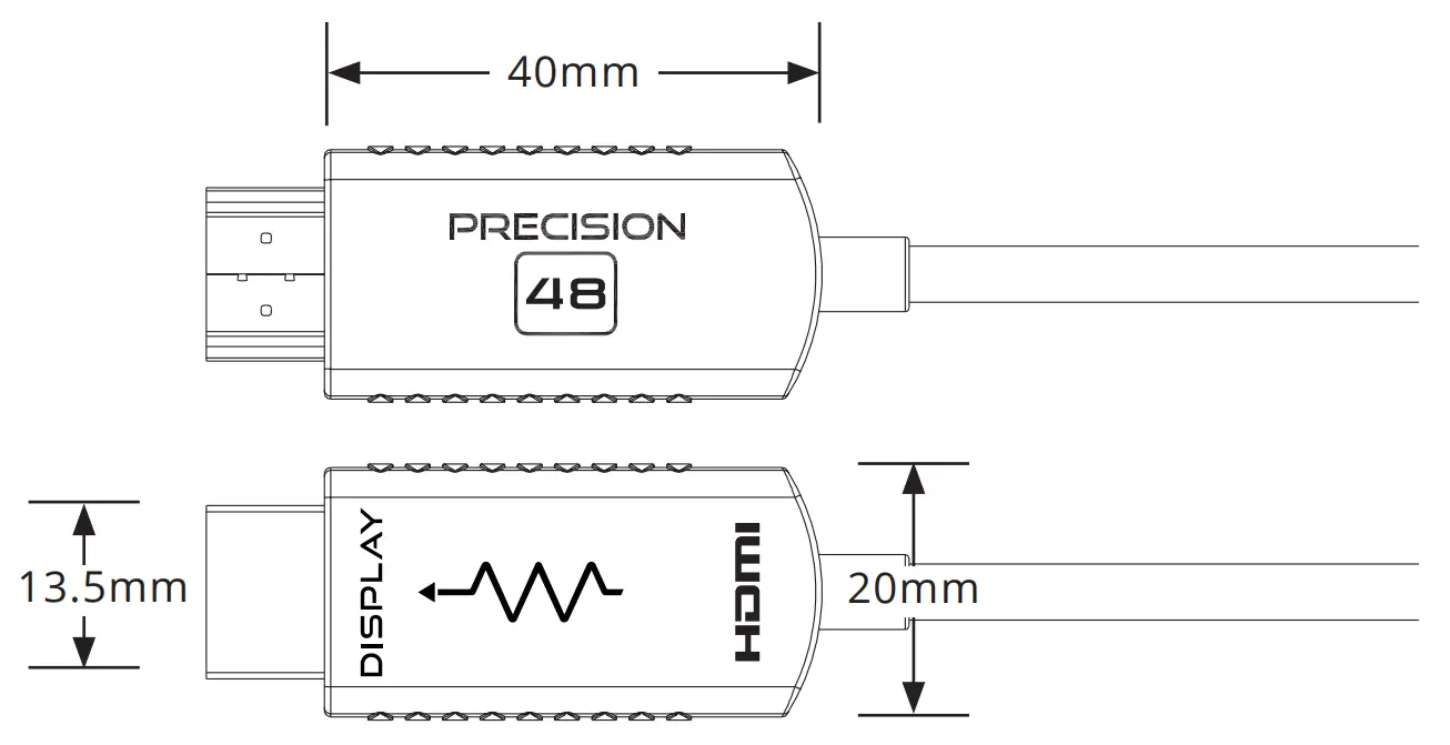 BLUSTREAM Precision48 48Gbps 8K AOC HDMI Cable