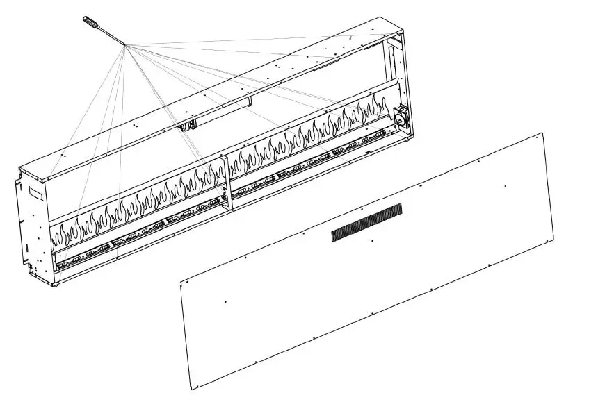 DYNASTY Electric Fireplace Removal and Installation FIG (1)