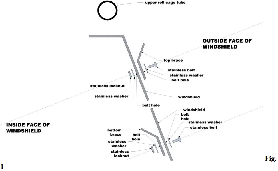 FALCON RIDGE PO 08RANGER WD03 2002 2008 Polaris Ranger Folding Lexan Windshield - Overview