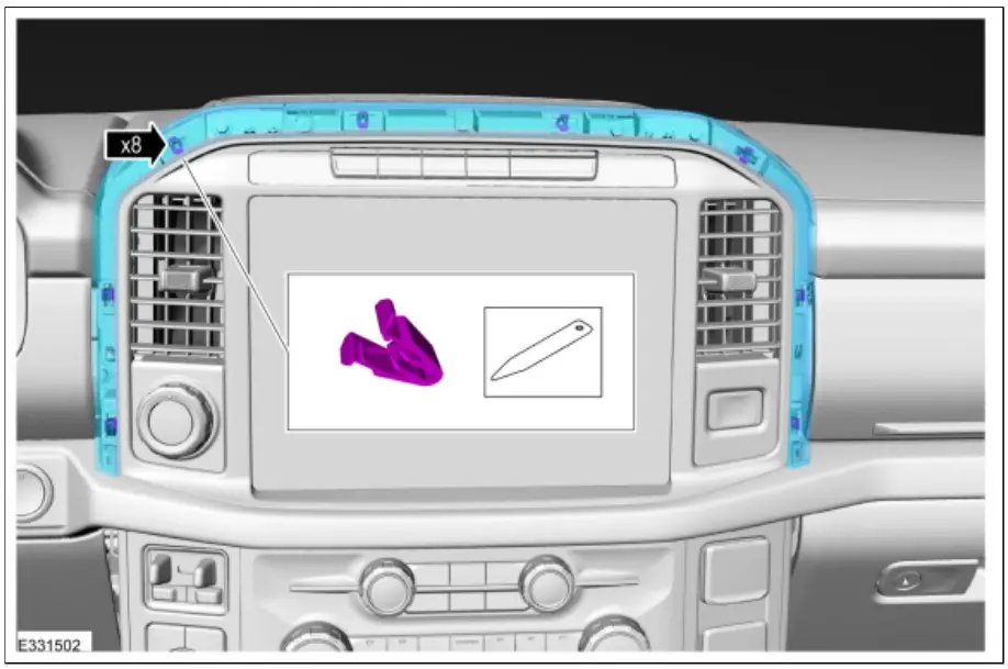 Ford 413 01 Instrument Panel Cluster IPC - Figure 1