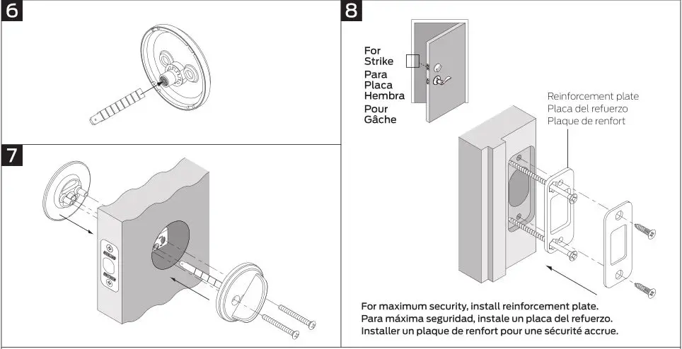 Schlage Smart Door Lock Kit B81 or B81F Installation 2