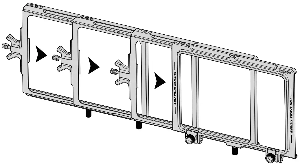 TILTA MB-T16-SFT 4X5.65 Stackable Filter Tray Holder - fig 1