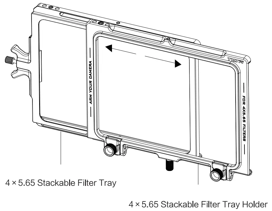 TILTA MB-T16-SFT 4X5.65 Stackable Filter Tray Holder