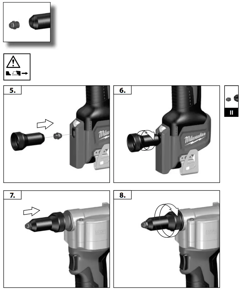 milwaukee M12 BPRT Compact 20mm Rivet Gun - fig 4