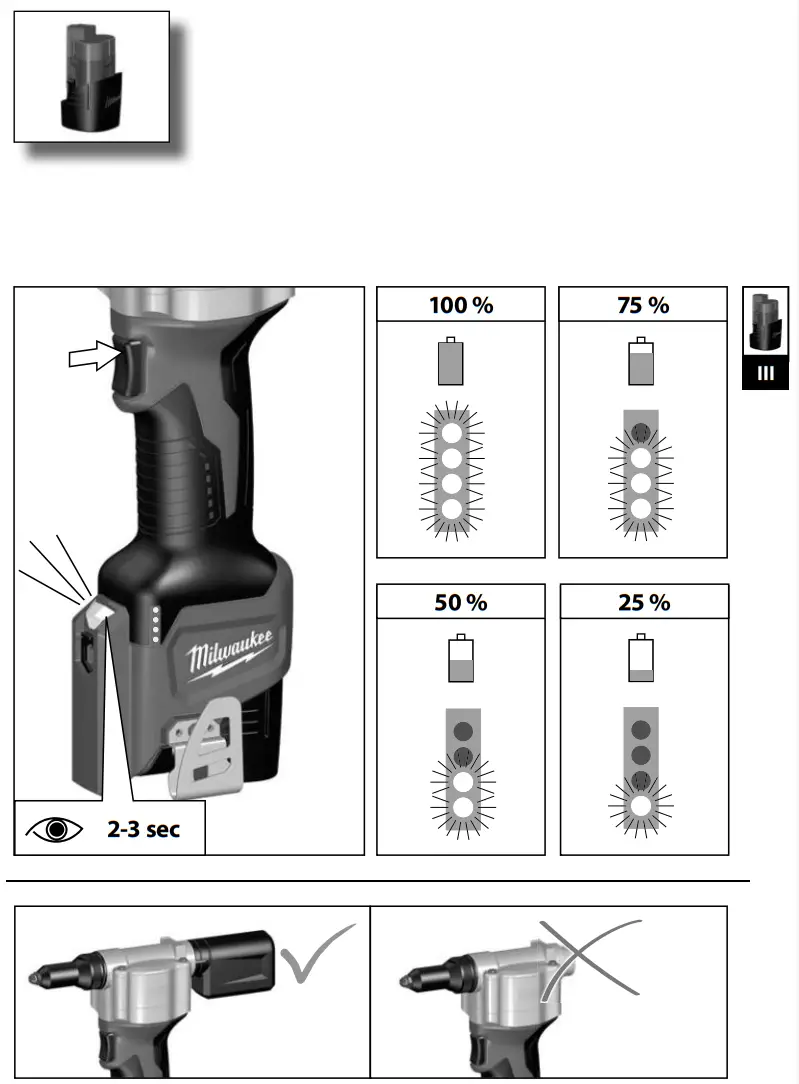 milwaukee M12 BPRT Compact 20mm Rivet Gun - fig 6